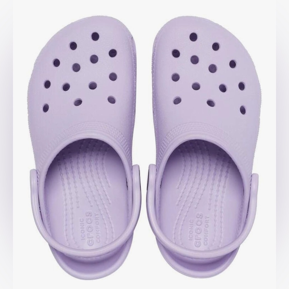 ❌SOLD❌ NEW [CROCS] Slip-On Classic Clogs Water Shoes Sandals, Lavender W 8 /M 6 - Picture 3 of 11